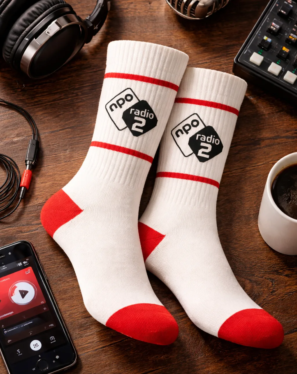 Sportsokken gemaakt voor NPO Radio 2